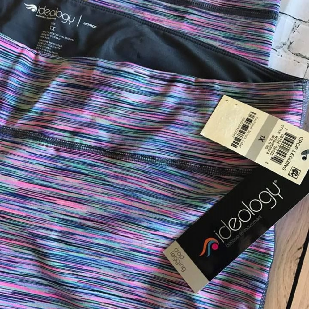 NWT Ideology cropped leggings 1X - Picture 4 of 4